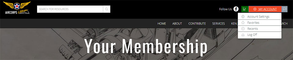 Use the My Account button to edit details about your subscription.