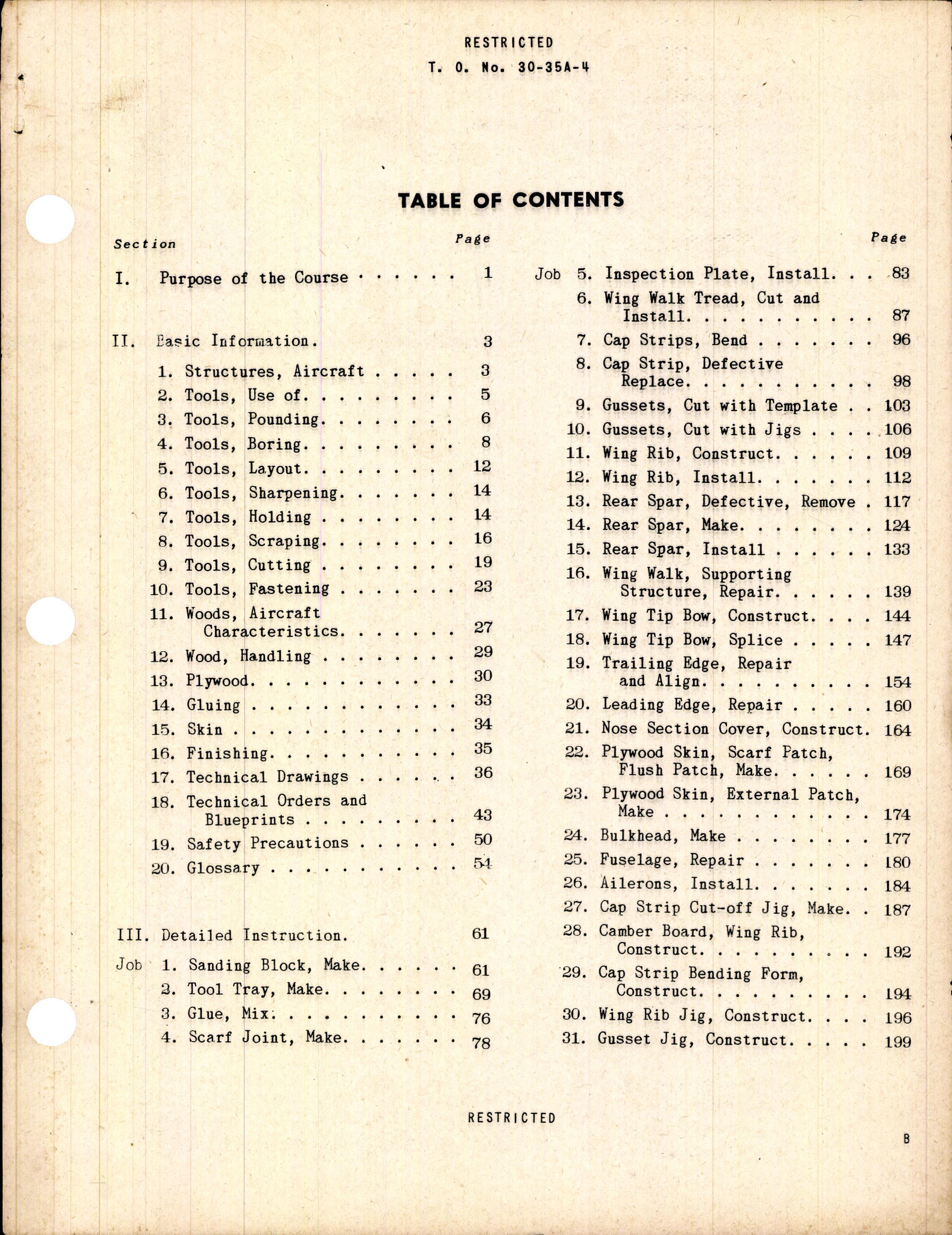 Sample page 3 from AirCorps Library document: Aircraft Woodworker Training Guide