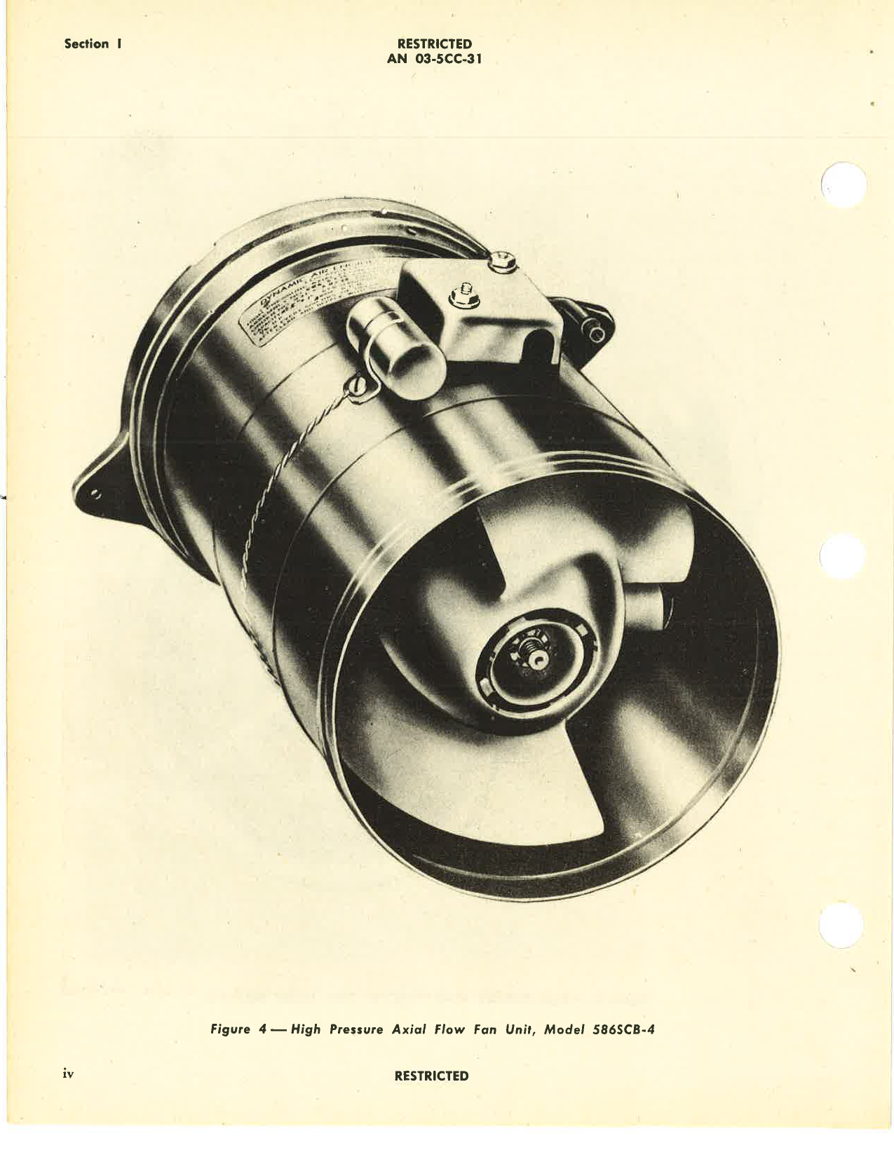 Sample page 6 from AirCorps Library document: Overhaul Instructions with Parts Catalog for High Pressure Axial Flow Fan Units