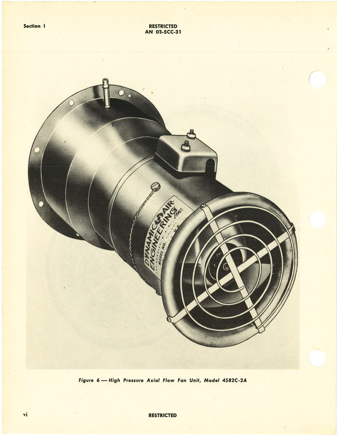 Sample page 8 from AirCorps Library document: Overhaul Instructions with Parts Catalog for High Pressure Axial Flow Fan Units