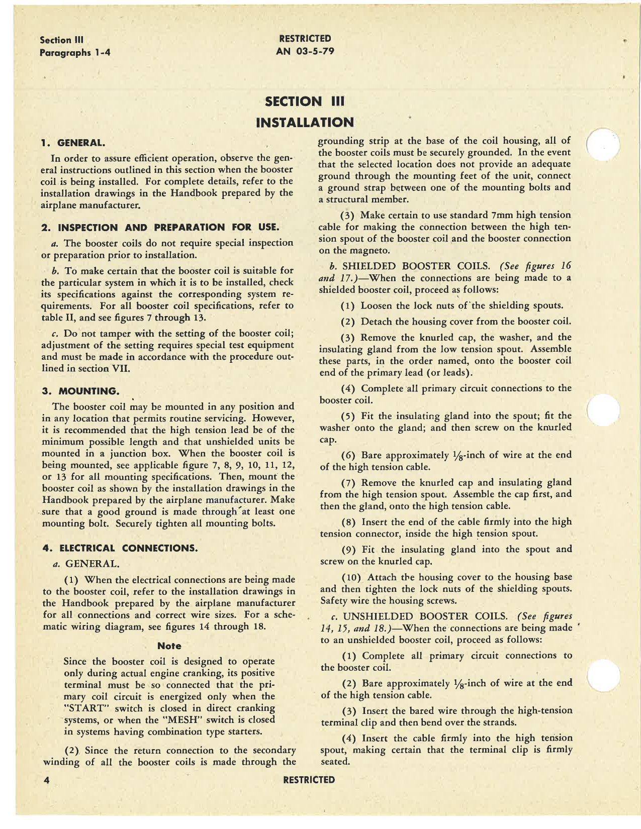 Sample page 8 from AirCorps Library document: Operation, Service & Overhaul Instructions with Parts Catalog for High Tension Booster Coils
