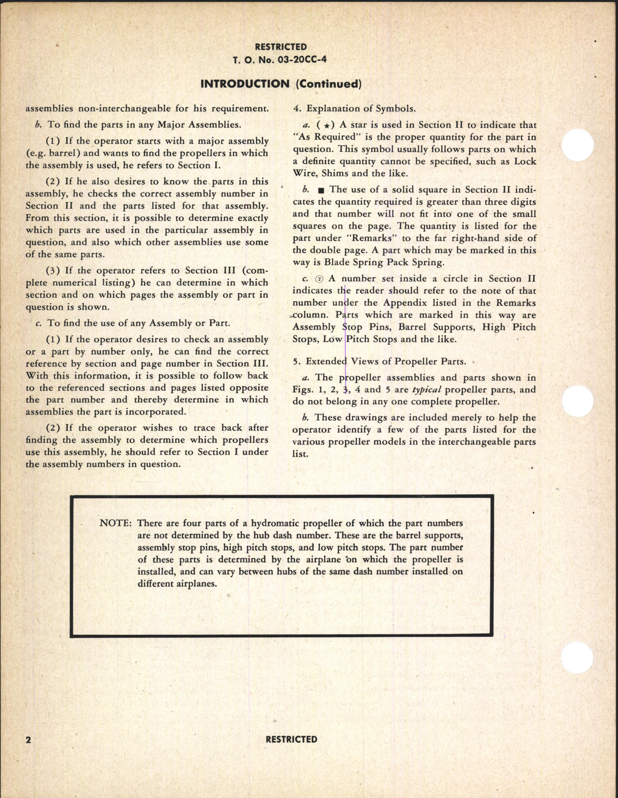 Sample page 8 from AirCorps Library document: Interchangeable Parts Catalog for Hydromatic Propellers