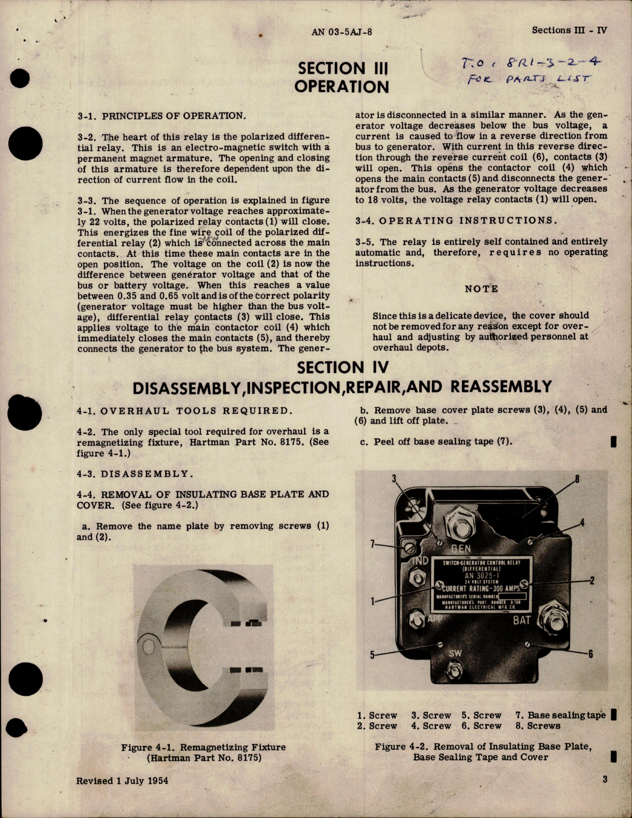 Sample page 7 from AirCorps Library document: Overhaul Instructions for Reverse Current Cutout AN 3025-1 - Models A-700, A-700A and A-718