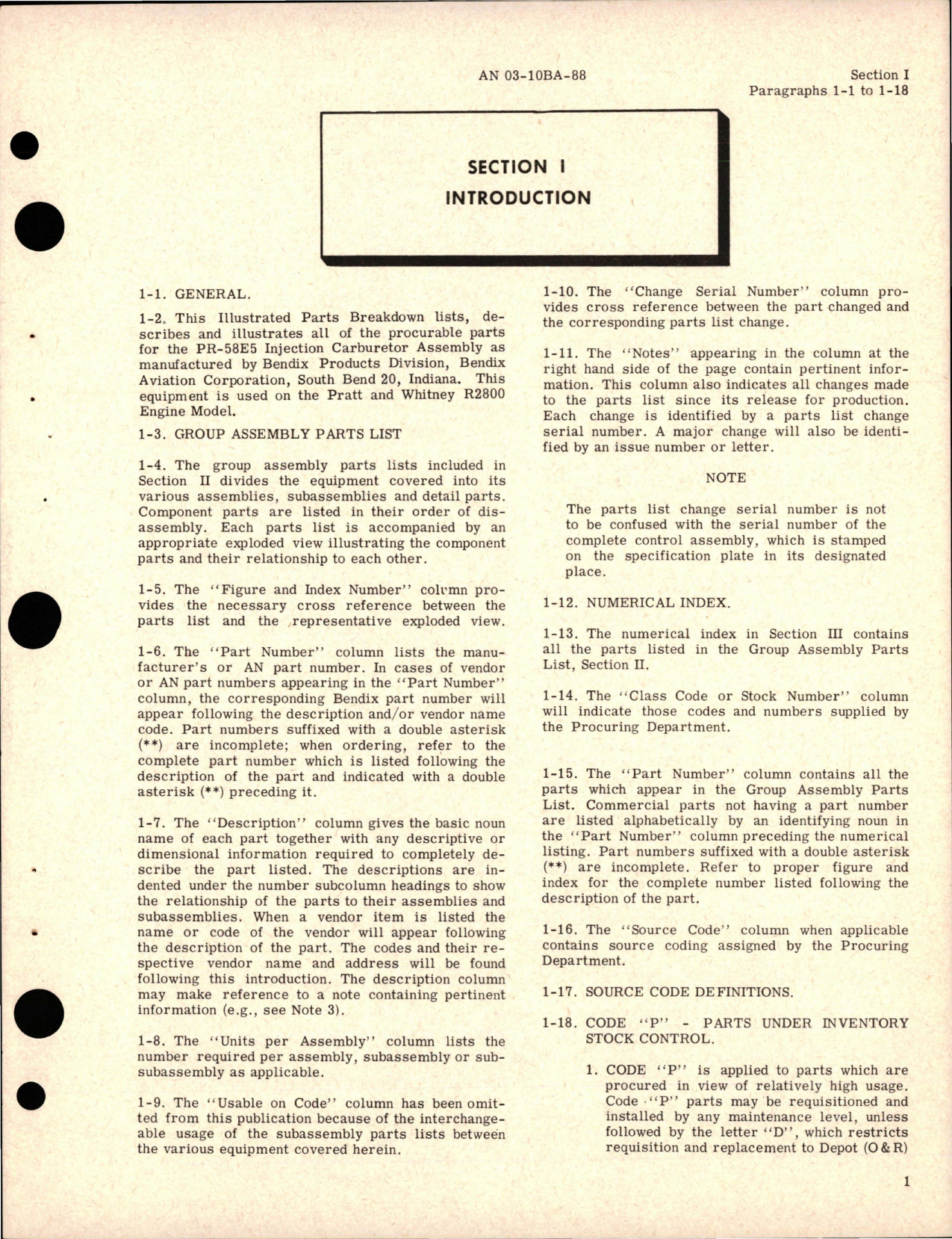 Sample page 7 from AirCorps Library document: Illustrated Parts Breakdown for Injection Carburetor - Model PR-58E5