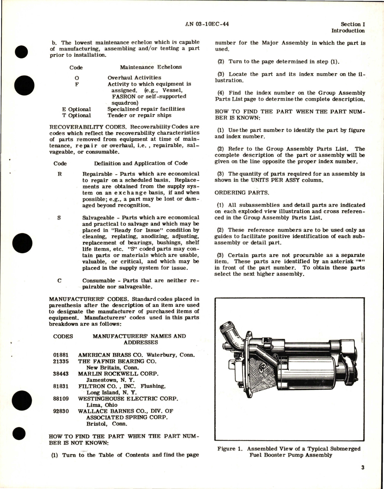 Sample page 5 from AirCorps Library document: Illustrated Parts Breakdown for Double Ended Submerged Fuel Booster Pump