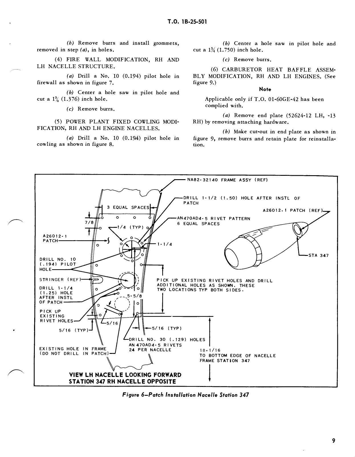 Sample page 9 from AirCorps Library document: Installation of Fire Detector and Extinguisher System, and Fuel Shut-Off Controls - B-25 Series Aircraft