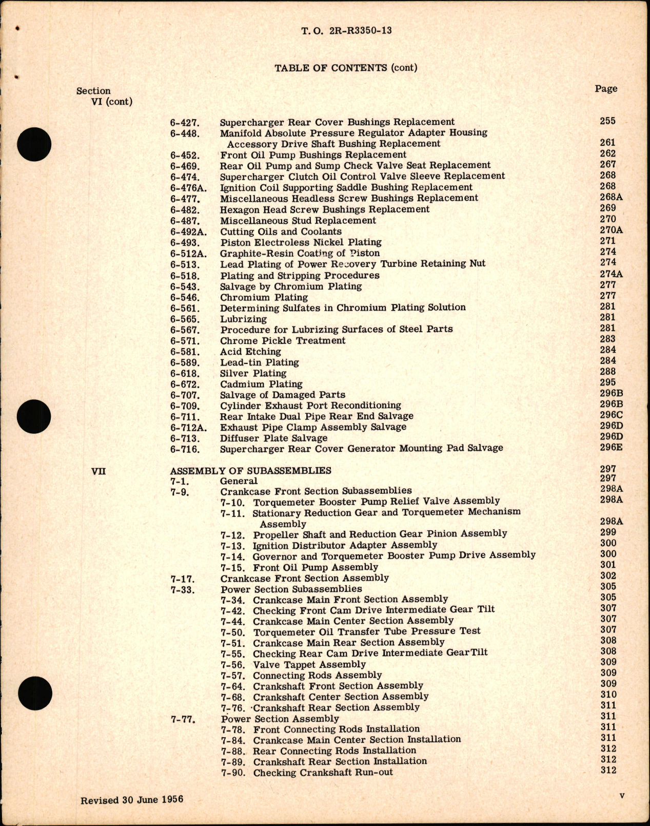 Sample page 7 from AirCorps Library document: Unidentified Manual for R-3350