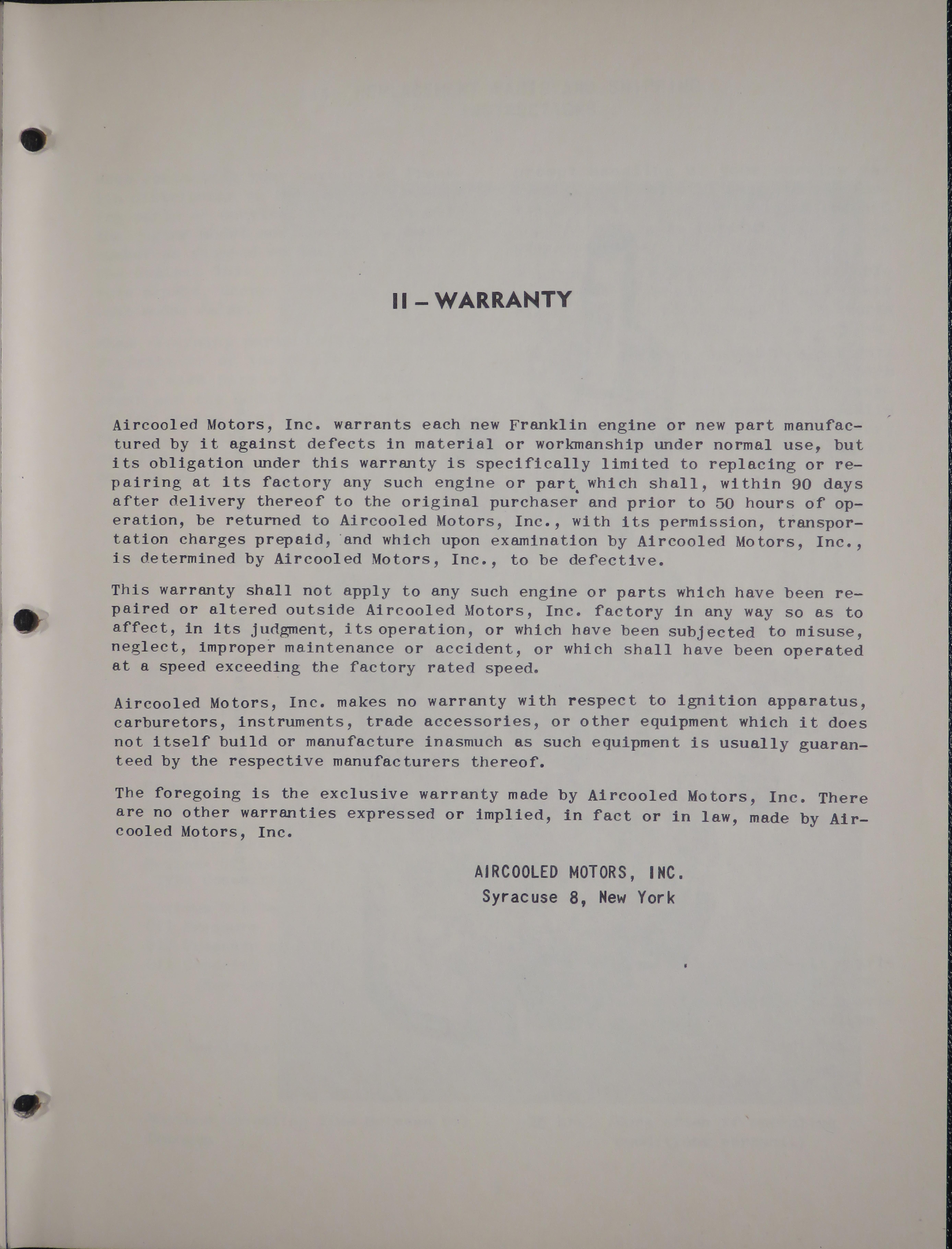 Sample page 7 from AirCorps Library document: Service Manual for Models 6A8-215-B8F and B9F Engines