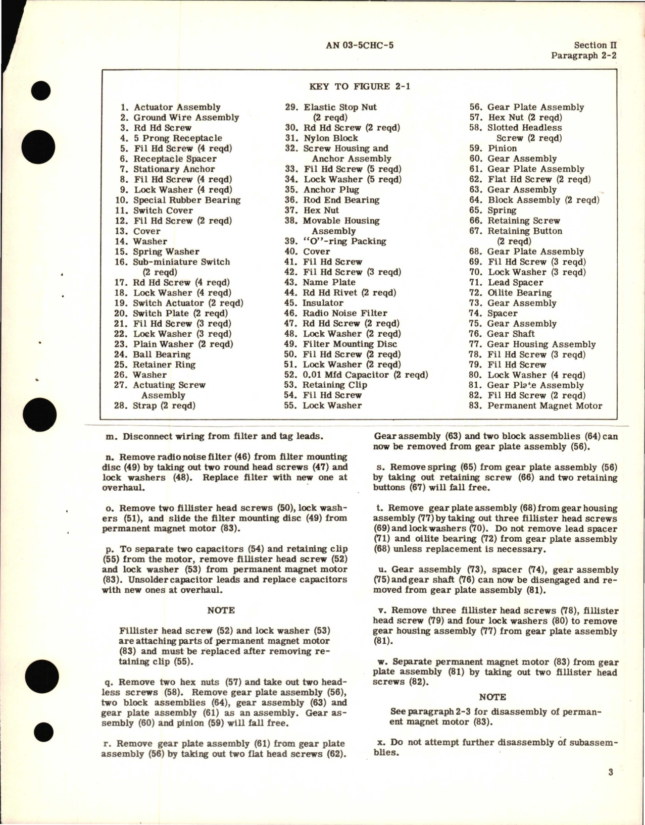 Sample page 7 from AirCorps Library document: Overhaul Instructions for Aircraft Actuators - Model JYLC Series 
