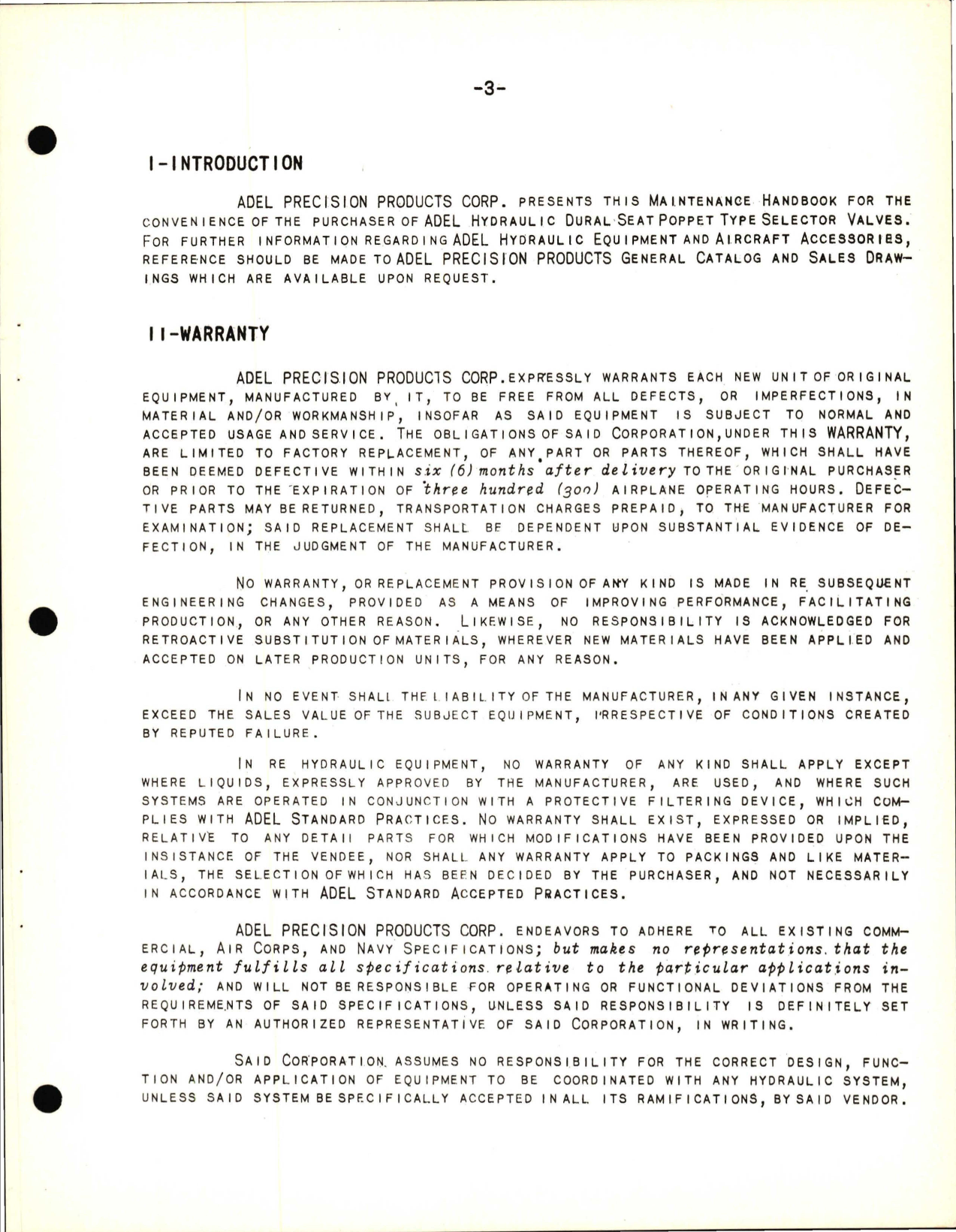 Sample page 5 from AirCorps Library document: Instructions with Parts Catalog for Dural Seat Selector Valve