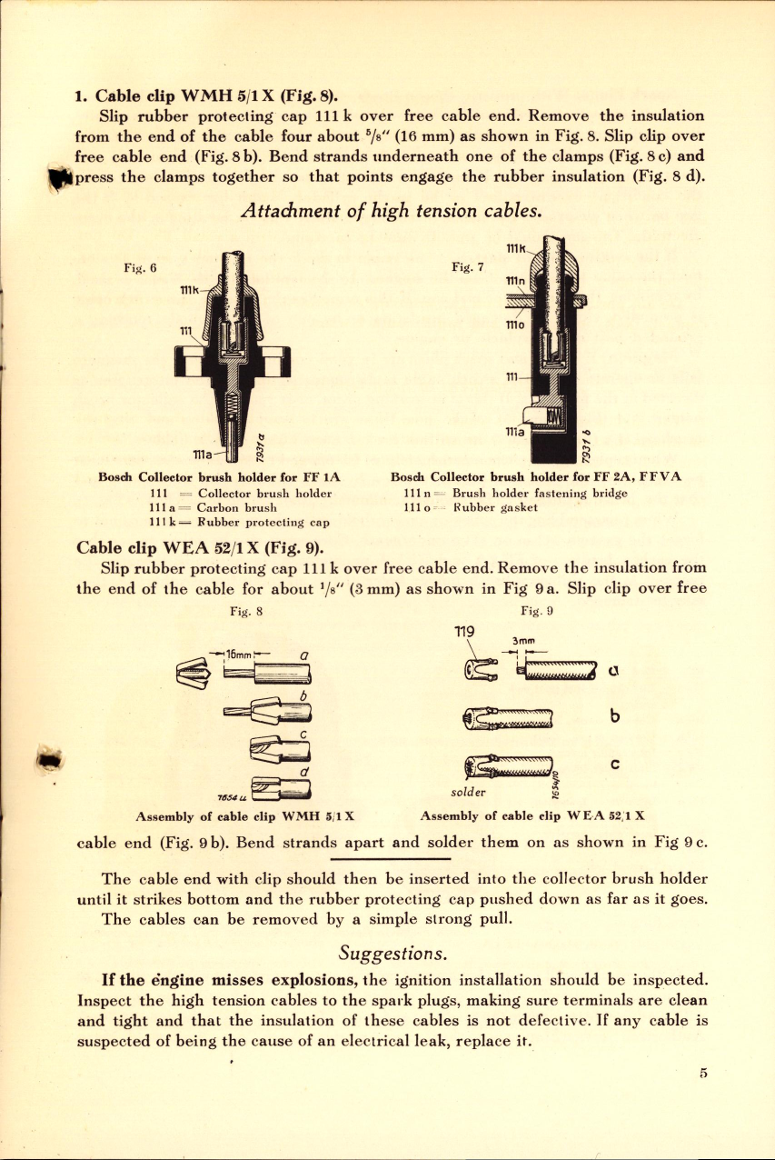 Sample page 5 from AirCorps Library document: Instruction Book for Bosch Magnetos FF1A, FF2A, and FFVA