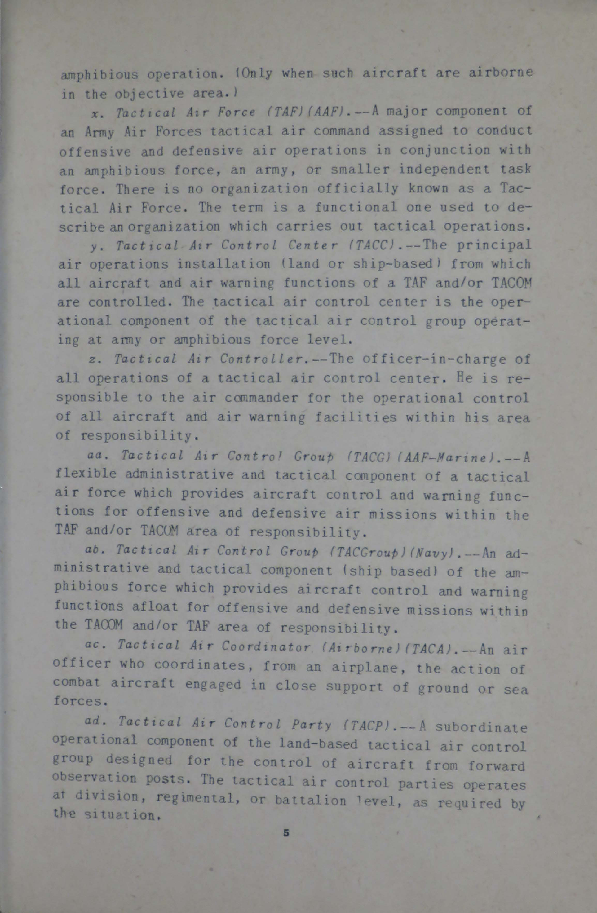 Sample page 9 from AirCorps Library document: Joint Procedures for Tactical Control of Aircraft in joint Amphibious Operations