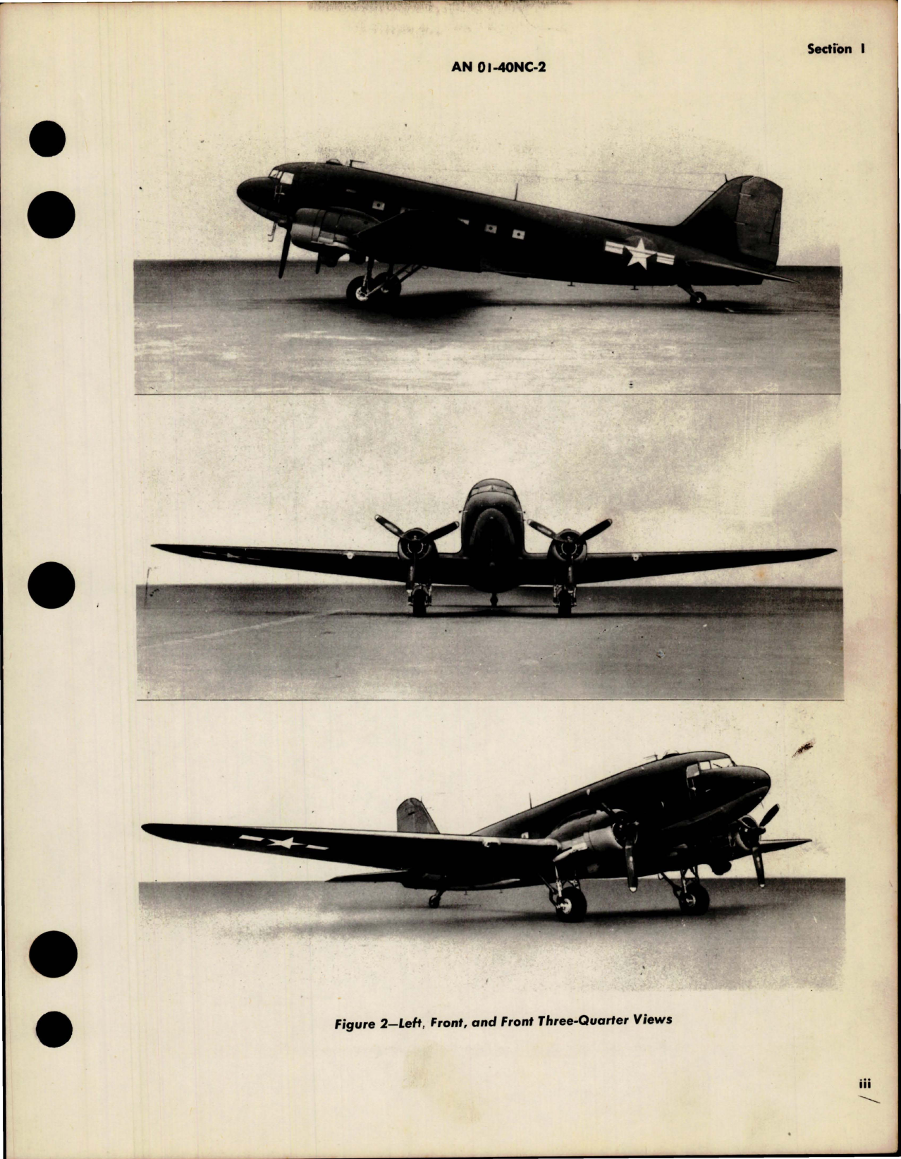 Sample page 9 from AirCorps Library document: Erection and Maintenance Instructions for C-47 and R4D Series