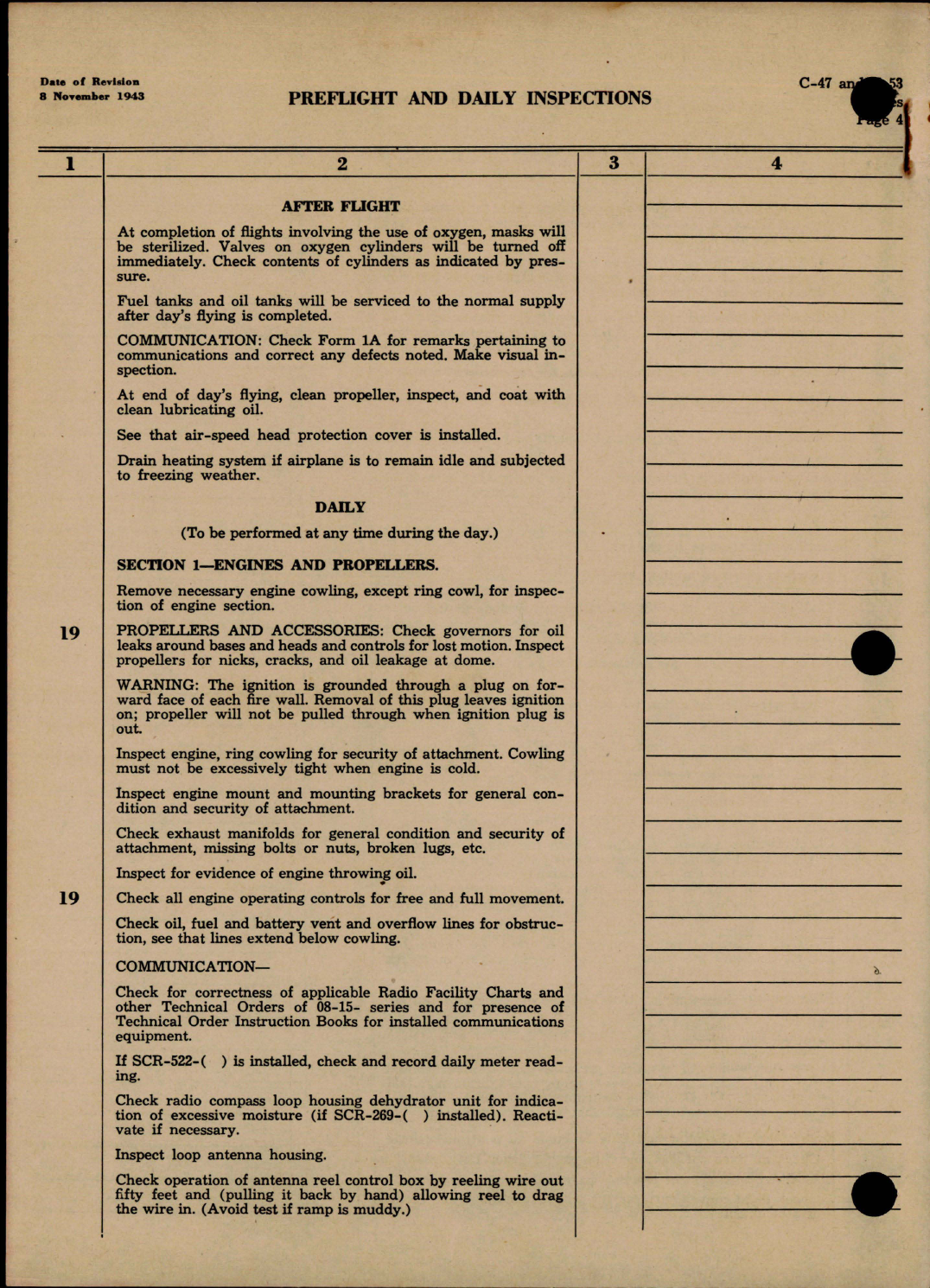 Sample page 5 from AirCorps Library document: Operating Manual for DC-3