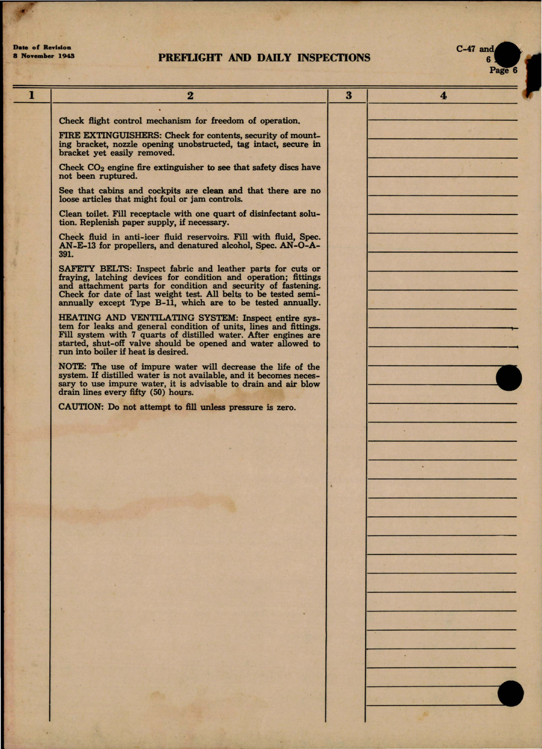Sample page 7 from AirCorps Library document: Operating Manual for DC-3