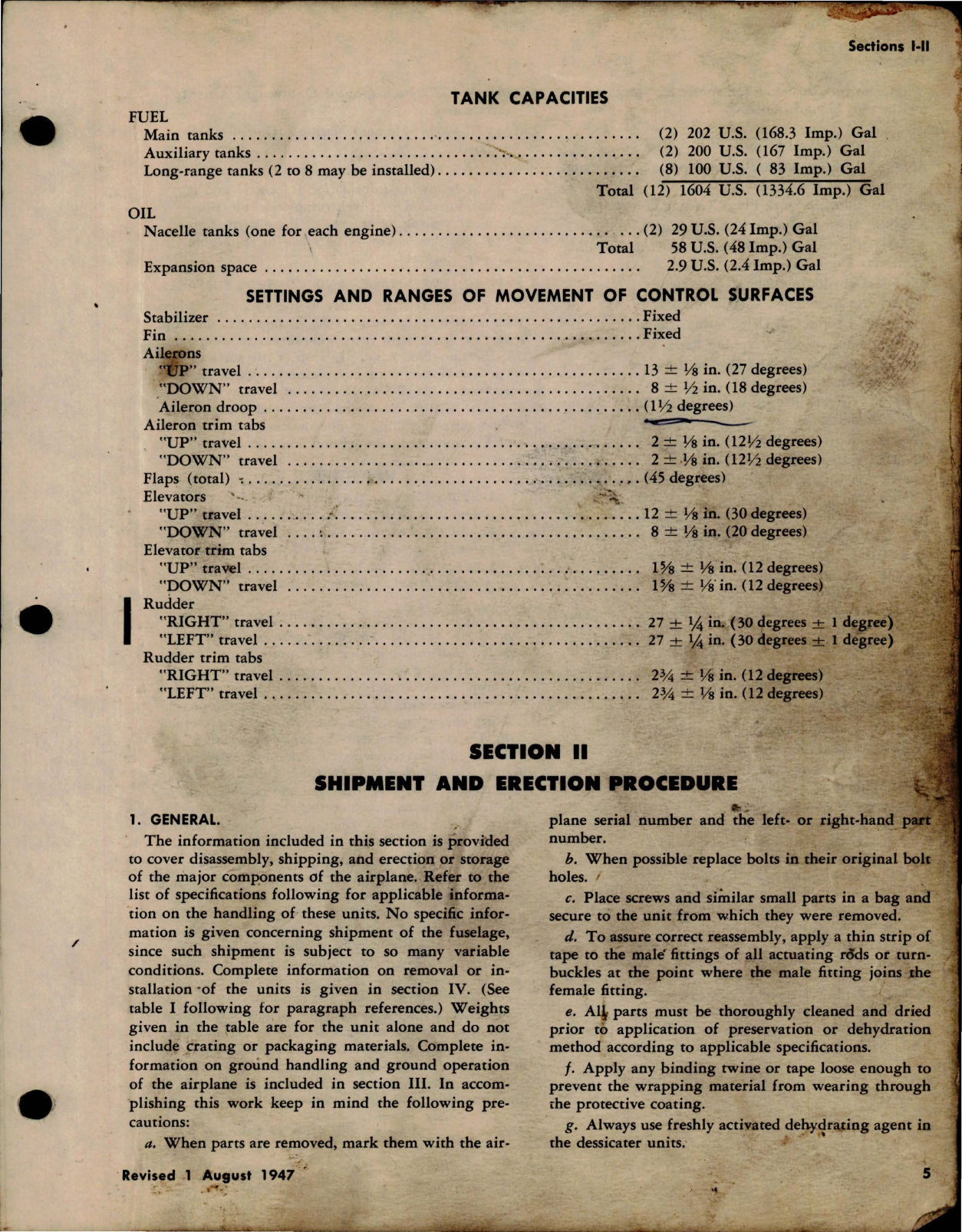 Sample page 9 from AirCorps Library document: Erection and Maintenance Instructions for C-47, C-47A, C-47B, R4D-1. R4D-5 and R4D-6