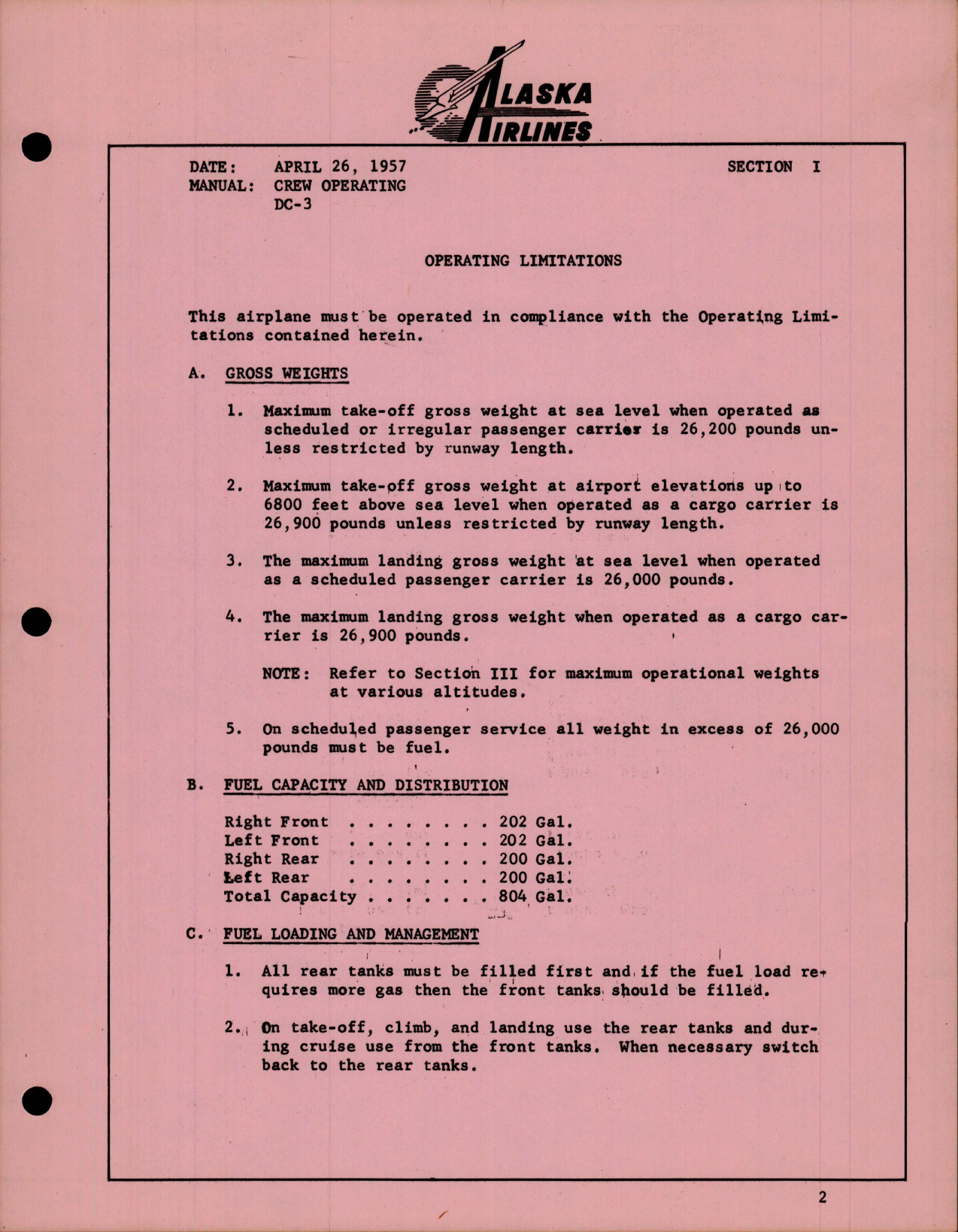 Sample page 9 from AirCorps Library document: Crew Operating for DC-3