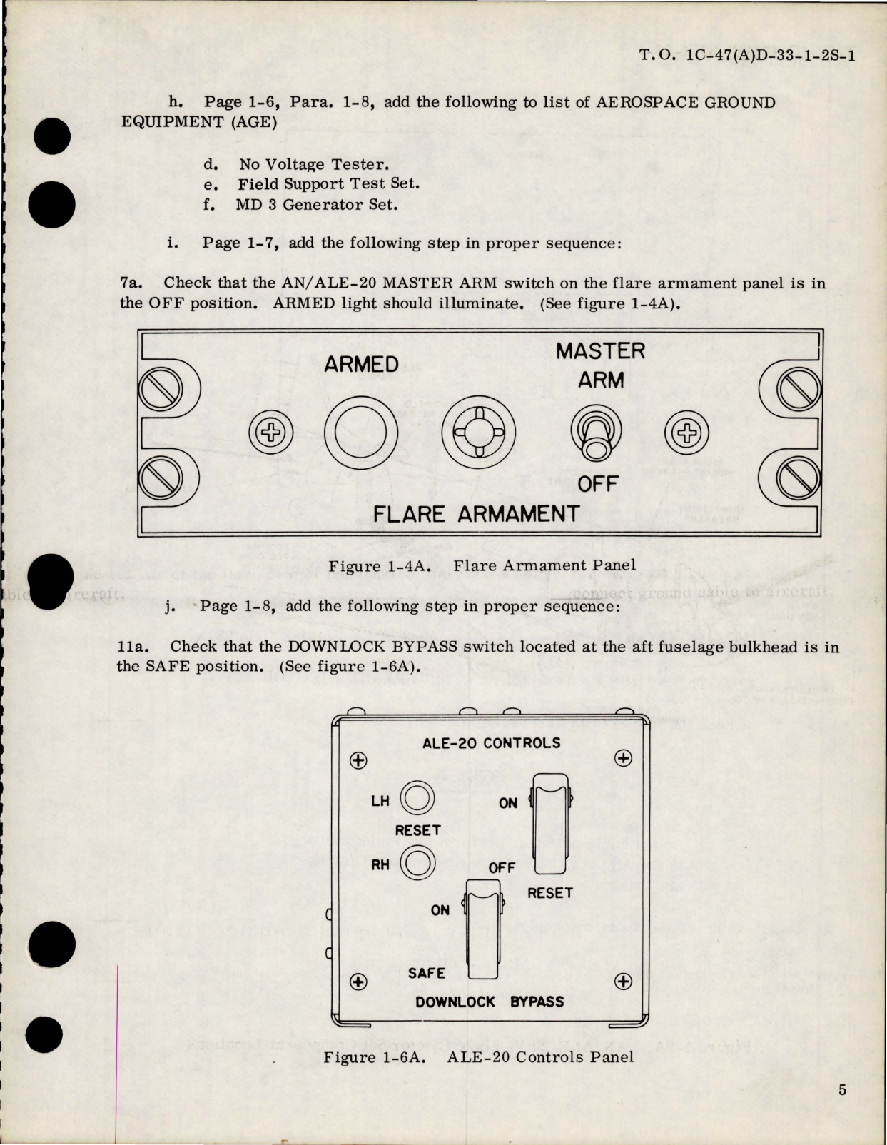 Sample page 5 from AirCorps Library document: Supplement to Conventional Munitions Loading Procedures for AC-47D and HC-47