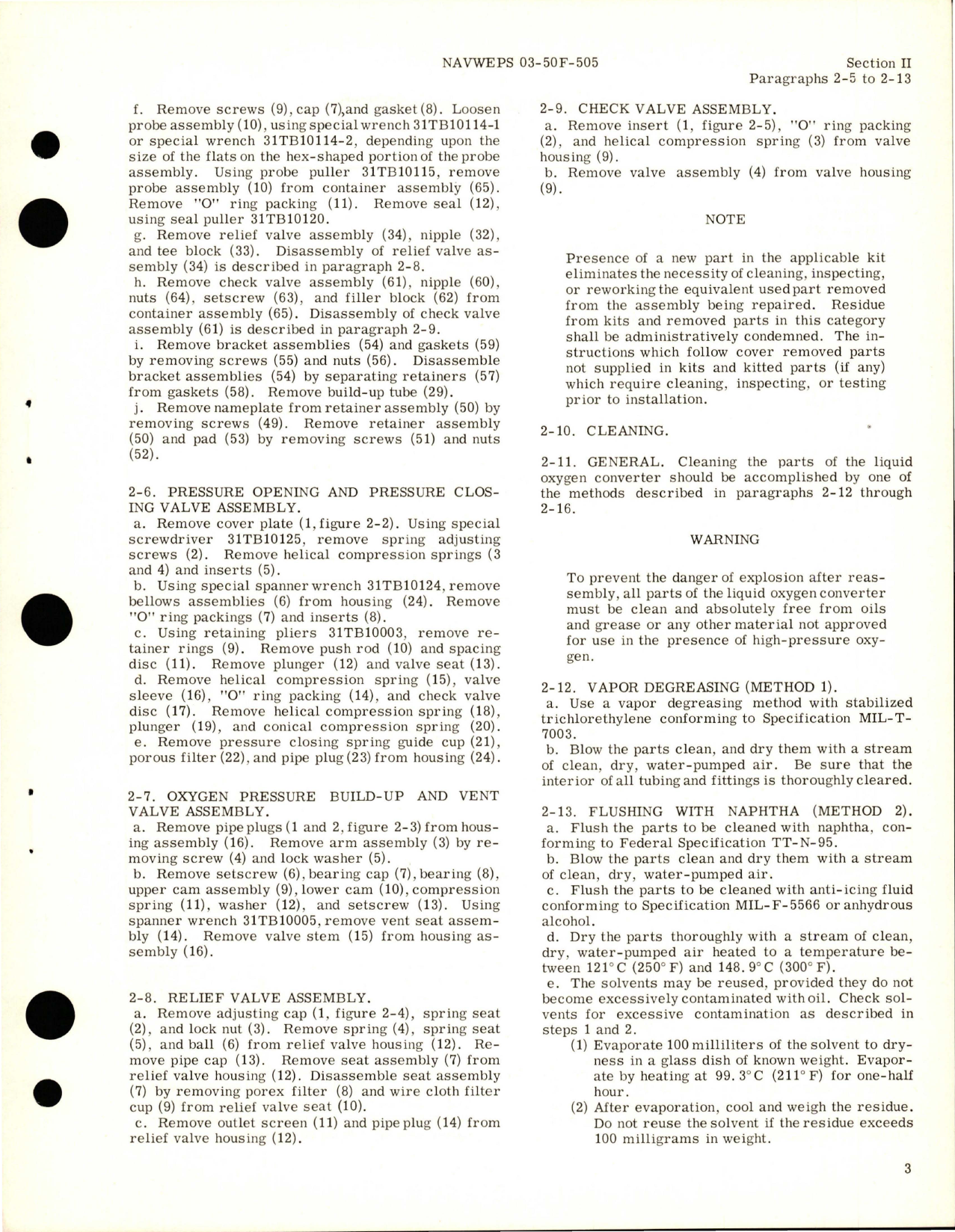 Sample page 7 from AirCorps Library document: Overhaul Instructions for Liquid Oxygen Converter - Types 29016-1-A1, 29022-1-A1, and 9022-1-A2