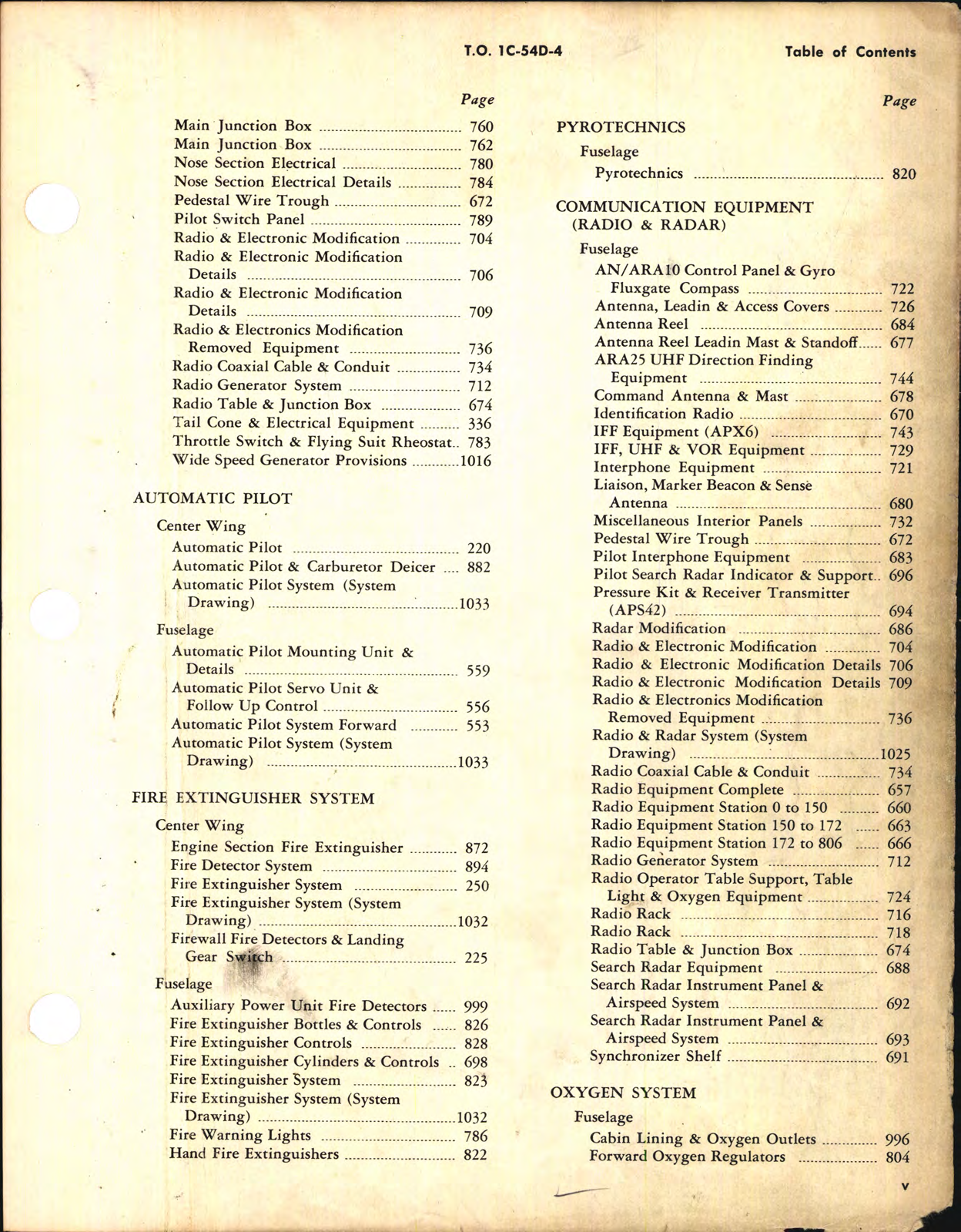 Sample page 7 from AirCorps Library document: Illustrated Parts Breakdown for C-54D, C-54E, C-54G, and C-54M