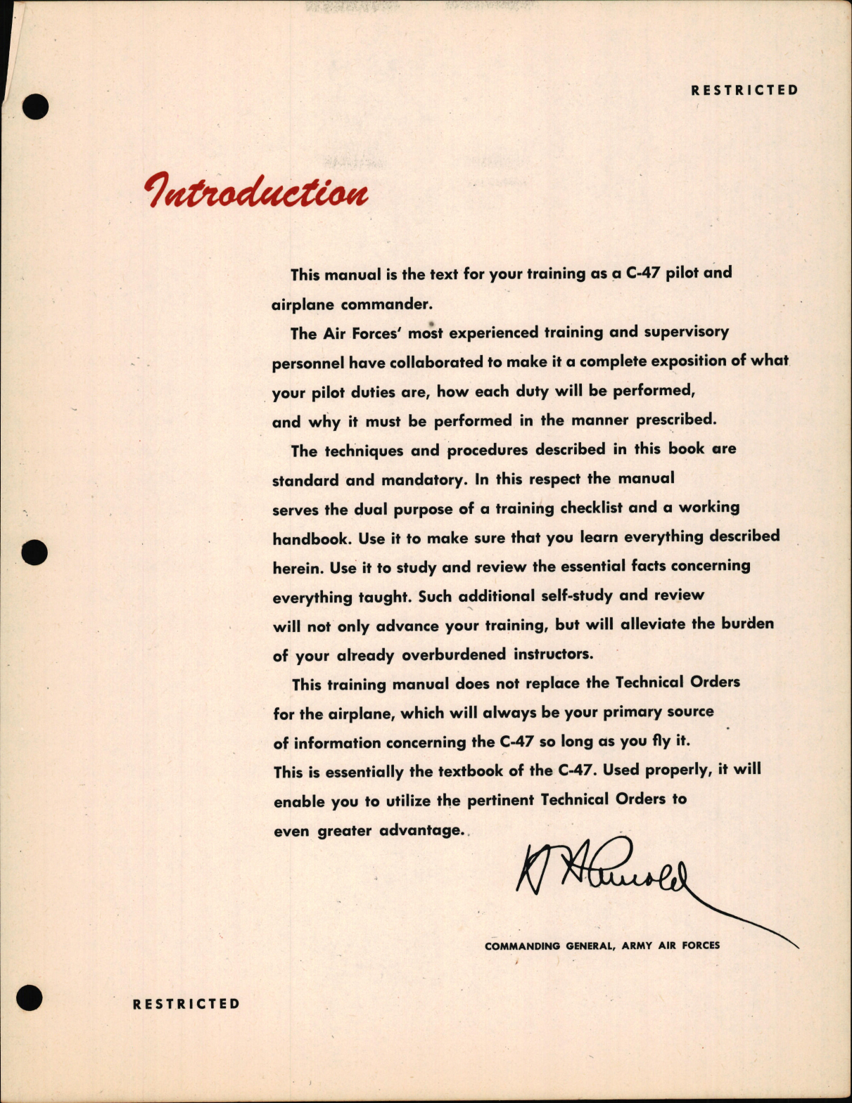 Sample page 5 from AirCorps Library document: Pilot Training Manual for the C-47 Skytrain