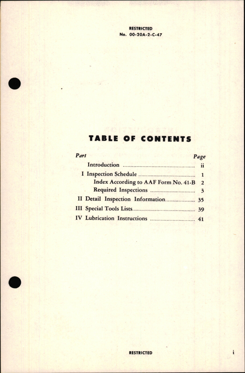 Sample page 9 from AirCorps Library document: Aircraft Inspection and Maintenance Guide for C-47 Series Aircraft