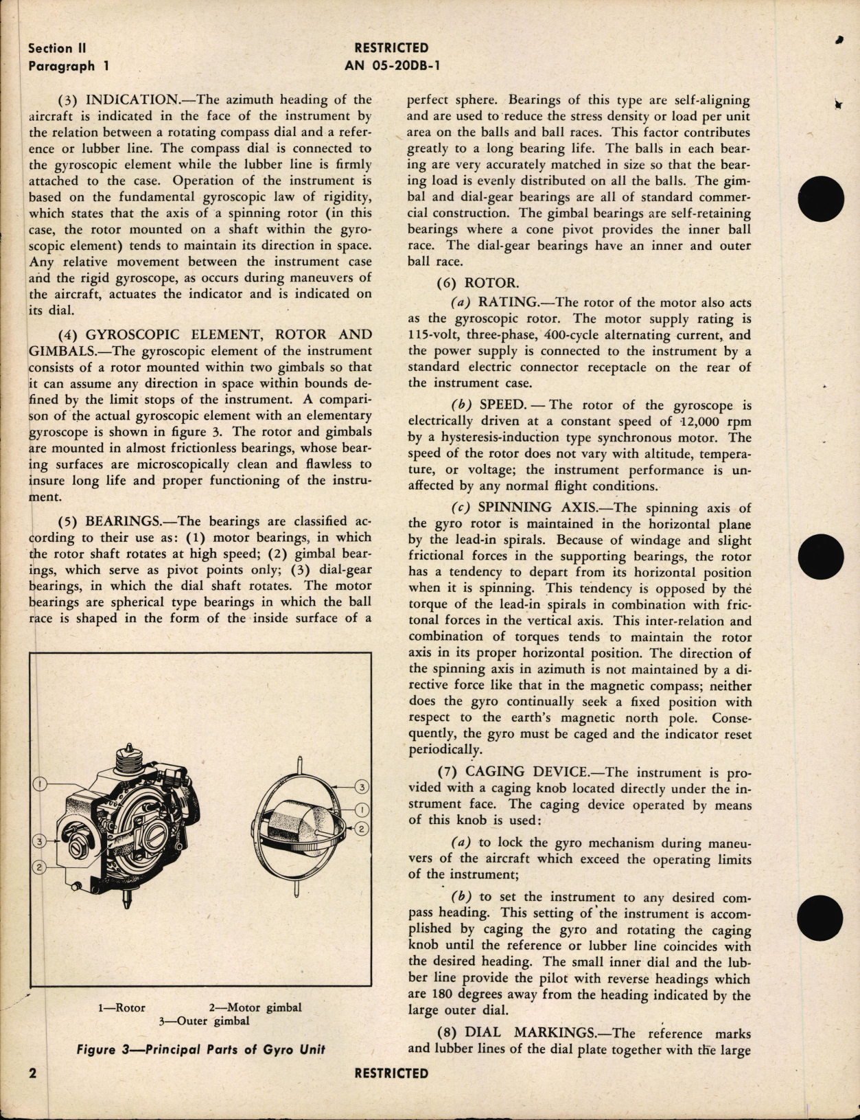 Sample page 8 from AirCorps Library document: Operation, Service & Overhaul Inst with Parts Catalog for Directional Gyro Turn Indicator Type C-1 F.S.S.C. No. 88-I-1005
