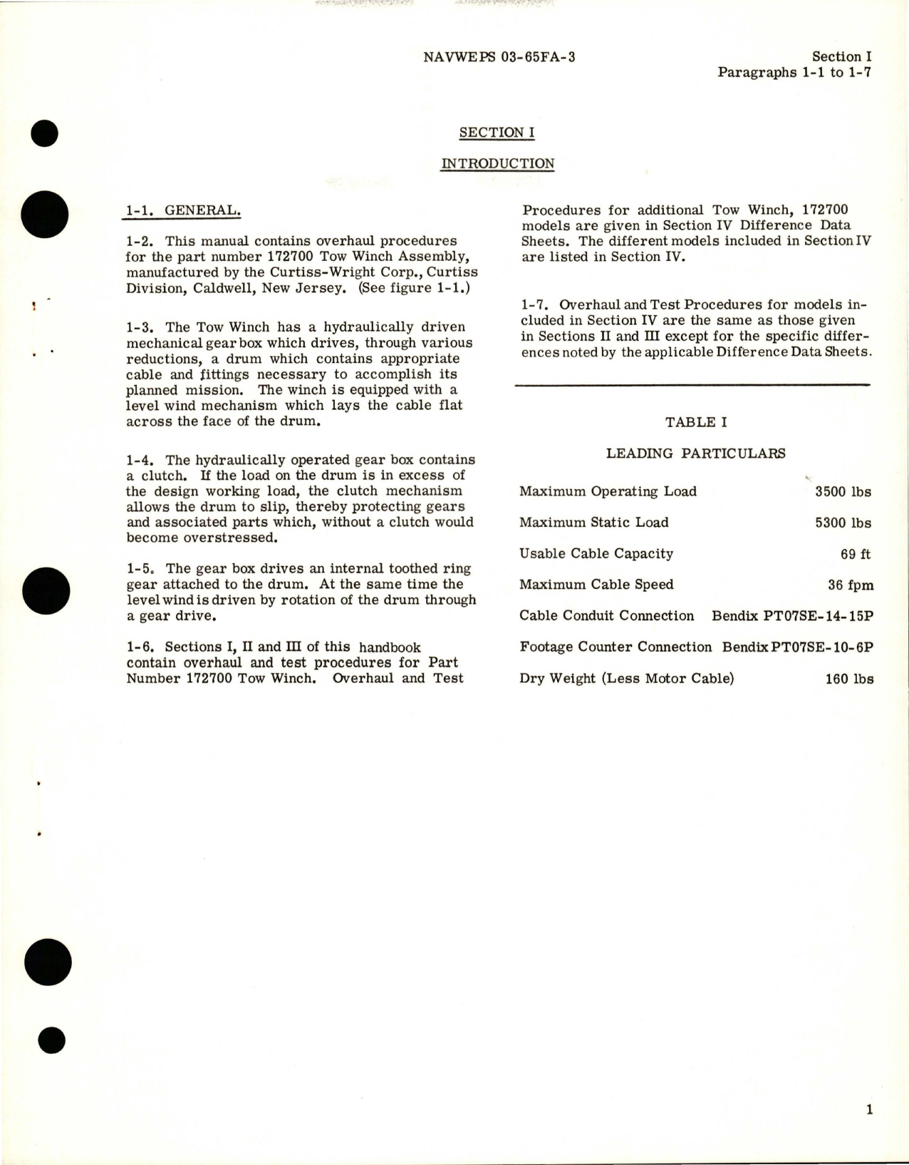 Sample page 5 from AirCorps Library document: Overhaul Instructions for Tow Winch Assembly - Part 172700