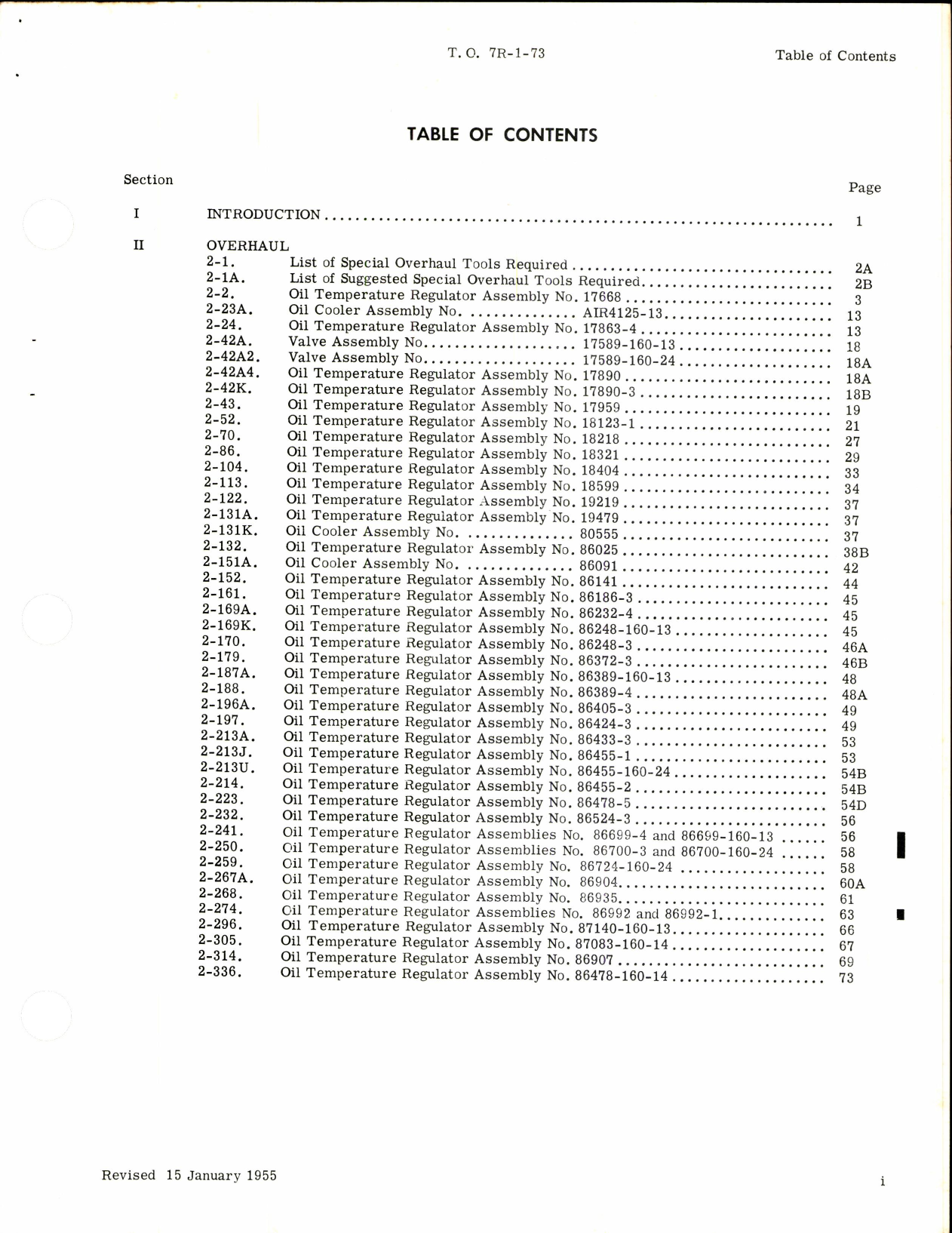 Sample page 3 from AirCorps Library document: Overhaul Instructions for Airesearch Oil Temperature Regulators Oil Coolers and Valves 