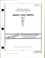 Illustrated Parts Breakdown for Aircraft Steer Dampers Part Nos. 4098, -3, -5, 8156, -1