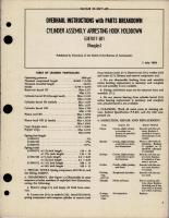 Overhaul Instructions with Parts for Arresting Hook Holddown Cylinder Assembly - 5387017-501