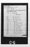 Airplane General Assembly Parts List for O-57A