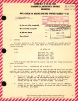 Replacement of Washer on Fuel Control Handle For T-28