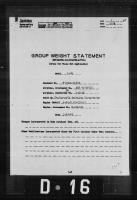 Group Weight Statement for Model L-2M Airplane Contractor No. L-6318