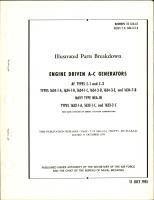 Illustrated Parts Breakdown for Engine Driven A-C Generators - AF Types C-1 and C-3 - Navy Type NEA-10 
