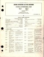 Overhaul Instructions with Parts Breakdown for Electromechanical Linear Actuator - Part 31972-1 - Model ELA8-51-1 and ELA8-51-2